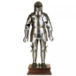 Armours - Medieval Armour - Medieval Armor for Tournament - Medieval Armor for tournament belonged to Count "Ulrich IX," made by hand in steel plate, fully wearable and comes with a rectangular wooden base.