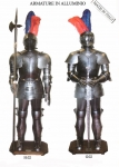 Mittelalterliche Rüstungen aus Aluminium Belichtung gemacht..