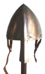 Armours - Medieval helmets - Norman Nasal Helmet - Norman Nasal Helmet (an only skull protection) with noseguard, in use between the Xth-XIIIth century, best known as Norman because worn by that people on every european battlefield.