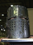 Armours - Medieval helmets - Helmet Templar - Helmet Templar, great head protection air plates, bowls shaped pavilion wrapped with reinforced cross-shoeing.