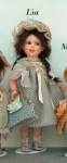 Biskuit-Porzellan-Puppe Sammlung, Höhe: 43 cm.