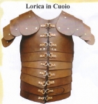 Antica Roma - Vestiario Romano - Lorica in Cuoio - Corazza romana sviluppata a partire dal primo secolo A.D. e indossata dai legionari, permette ogni movimento utile al combattimento, pienamente indossabile.