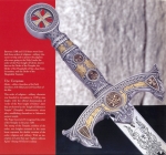 Medioevo - Spade e Armi antiche - Spade Marto 2 - Spada Templare - Spada in stile medievale ispirata all Ordine monastico - cavalleresco dei Cavalieri Templari fondato a Gerusalemme tra il 1119 e il 1120.