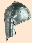 Armours - Medieval Body Armour - Medieval Pauldrons Armor - Medieval Combat Pauldrons, part of armor to protect the shoulder, made of iron and equipped with handmade leather coietti to be worn.