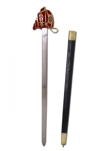 Scottish Sword (Seventeenth Century), Swords and Ancient Weapons - Daggers and Sabres - Scottish sword with a wide blade and hilt caged. Length 104 cm.