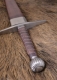 Swords and Ancient Weapons - Medieval Swords - Long Sword with scabbard, total length 116 cm, the sword comes with a leather-wrapped wooden scabbard with metal fittings.