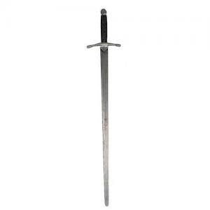 Medieval sword, Swords and Ancient Weapons - Medieval Swords - Medieval sword dating back between the XIIIth and XIVth century. Medieval sword double-edged iron blade. It is broad just under the hilt, narrowing towards the tip.  Total length 100 cm.