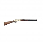 Medieval - Firearms - Guns - Winchester rifle model 1866, the stock is made in wood while the frame is in brass metal,it was provided with a lever breech-loading mechanism, overall lenght 99 cms.