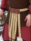 Antica Roma - Armature Romane - Cingulum romano primo secolo A. C., cinturone vestito dai legionari romani, realizzato in cuoio ricoperto da placche in metallo con figure in rilievo.