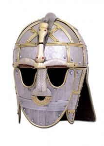 The Sutton Hoo Helmet, Armours - Medieval Helmets - Sutton Hoo's Elmo, restored, now at the British Museum.