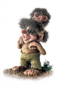 Troll Nyform 178, NyForm Troll - NyForm Troll (medium) - Norwegian Troll natural material, subject to international collection. Height: 20 cm