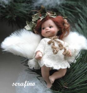 Seraph, Porcelain Fairy Dolls - Porcelain Fairy - Porcelain Fairies (Small) - Characters in bisque porcelain collection Montedragone