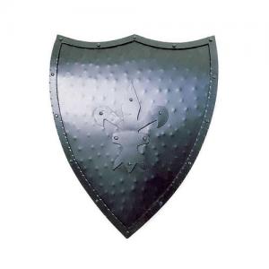 European Iron Shield, Armours - Medieval shields - European iron shield with three points of the twelfth century.