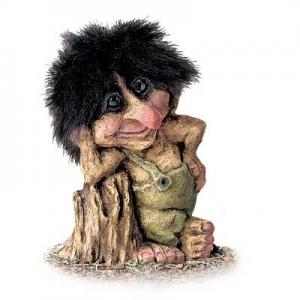 Troll Nyform 265, NyForm Troll - NyForm Troll (small) - Norwegian Troll natural material, subject to international collection. Height: 13 cm
