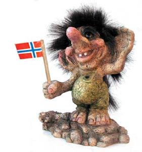 Troll Nyform  280, Troll  NyForm - Troll NyForm (medi) - Troll norvegese in materiale naturale, oggetto da collezione internazionale. Altezza: 13 cm