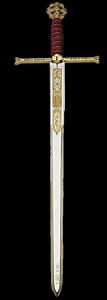 Spada  Reyes Catòlìcos, Spade e Armi antiche - Spade collezione - Riproduzione dello spadone conservato presso la Real Armeria di Madrid. Lunghezza totale 120 cm.
