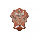 Medieval - Medieval Objects - Armour-Swords Wall Panel Decorative - Eagle And Scimitars Wall Panel Decorative, provided with eyelet for hanging on the wall.