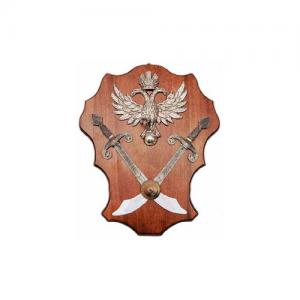 Eagle And Scimitars Wall Panel, Medieval - Medieval Objects - Armour-Swords Wall Panel Decorative - Eagle And Scimitars Wall Panel Decorative, provided with eyelet for hanging on the wall.