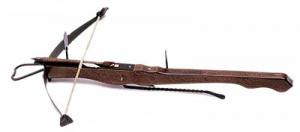 Strap on the crossbow from the fifteenth century., Medieval - Arcs and Crossbows - Crossbows - Typical European crossbow of the first half of the fifteenth century.
