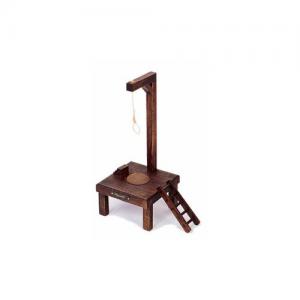 Miniature Gallows, Medieval - Historical Miniatures - Machinery and Equipment - Reproduction of the miniature gallows, gallows for hanging in use since ancient times for its simplicity and ease of construction.