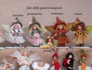 Fate Favors the season, Collectible Porcelain Dolls - Dolls Porcelain Favors - Fairies porcelain bisque, favors crafts, optionally available in different colors. height: 16 cm.