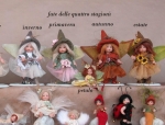 Bambole porcellana da collezione - Bomboniere in porcellana - Fatine in porcellana di bisquit, bomboniere artigianali, disponibile a scelta in vari colori, altezza: 16 cm.