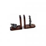 Medieval - Medieval Objects - Medieval Objects - Pair of wooden bookends shaped.