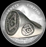 Gioielli - Gioielli Templari medievali - Anello massonico argento - Anello Sigillo Massonico prodotto in argento. Disponibile in varie misure, Diametro interno 19mm - 20 mm - 21mm.