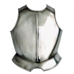Breastplate armor (ornamental), Armours - Medieval Body Armour - Easy-to-chest armor to protect the front of the trunk, made of polished steel.