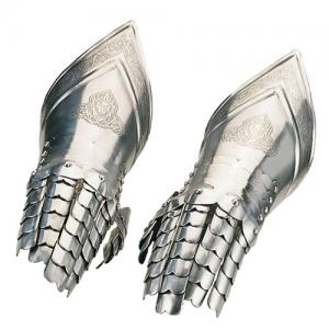 Medieval Finger Gauntlets, Armours - Medieval Body Armour - Part of armor to protect the hand, wrist articulated with the dummy, total length of 40 cm a glove,