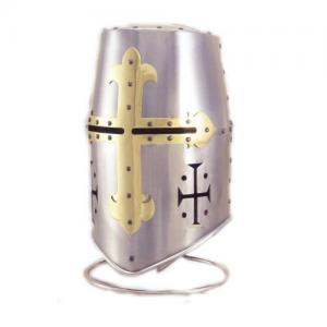 Templar helmet, Armours - Medieval Helmets - Helmet called pots, were the typical helmet used by the Knights Templar Crusaders and especially for the duration of the Crusades.