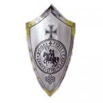 Armours - Medieval shields - Reproduction of a shield belonged to the Knights Templar, measures 89 x 44 cm.