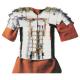 Antica Roma - Armature Romane - Tunica romana rossa corta in lana tipica dei legionari romani da indossare sotto la lorica. Pienamente indossabile.