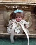 Collectible Porcelain Dolls - Porcelain Dolls - Bisque Porcelain Dolls - Biscuit porcelain doll, height 12 cm
