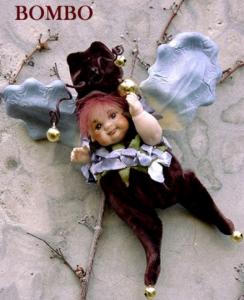 Bumblebee, Porcelain Fairy Dolls - Porcelain Fairies Elves - Elf Doll: Bumblebee, bisque porcelain personage, Height: 12 cm, handmade doll,