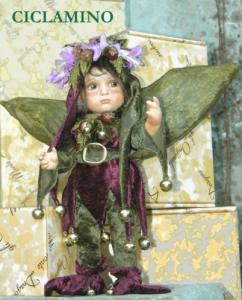 Fairy Cyclamen, Porcelain Fairy Dolls - Porcelain Fairy - Porcelain Fairies (Small) - Fairy porcelain Height: 30 cm.