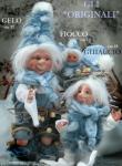 Fate Folletti di Porcellana - Folletti elfi in porcellana - Personaggio in porcellana di bisquit, bambola artigianale, altezza: 27 cm. Prezzo riferito al singolo personaggio Gelo.