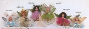 Little Fairy Months 1, Porcelain Fairy Dolls - Porcelain Fairy - Porcelain Fairies (Small) - Fairy Months Doll porcelain bisque, size: 12 cm.