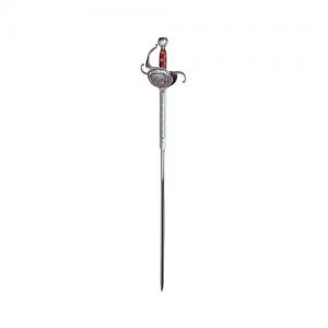The Best Of Sword Highlander Silver, Swords and Ancient Weapons - Legendary Swords - Highlander Sword of legend. Handle covered in red leather adorned with silver inserts.