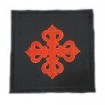 Medieval - Medieval Clothing - Cotton cushion cover depicted the cross calatrava Size: 49x49 cm.