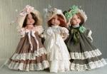 Bambole porcellana da collezione - Bambole porcellana Montedragone - Bambola in porcellana di Biscuit altezza 25 cm.