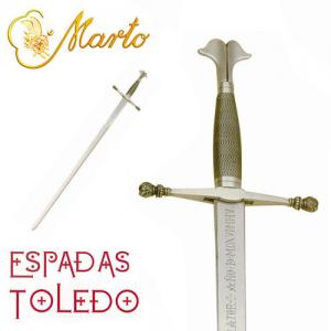 Spada Carlos V, Spade e Armi antiche - Spade collezione - Riproduzione della spada appartenuta al grande Imperatore Asburgico vissuto nella prima metà del XVI secolo ed oggi conservata nella Real Armeria di Madrid.