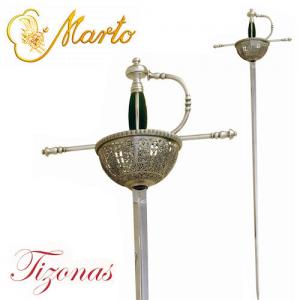 Tizona Espanola Calade, Swords and Ancient Weapons - Collectible swords historical - Rapier with guard cup typical of the seventeenth century, used primarily during the duels.