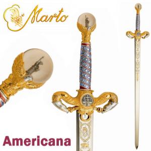 America Golden Sword, Swords and Ancient Weapons - Legendary Swords - Sword held to mark the collapse of the Twin Towers (September 11, 2001). It is the symbol of American civilization promotes the ideals of freedom and justice.