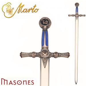 Masonic Sword (silver), Swords and Ancient Weapons - Templar Swords - Spade - Inspired by the esoteric symbolism, has a steel blade with oval section. Handle with silver finish metal