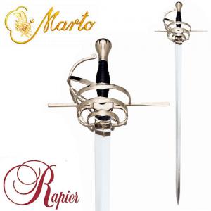 Sword Rapies, Swords and Ancient Weapons - Collectible swords historical - Rapier typical of the Renaissance period with oven cage to protect the hand from the tip of the sword attacking.