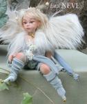 Porcelain Fairy Dolls - Porcelain Fairy - Porcelain Fairies - Fairy Doll Sculpture, handcrafted porcelain doll Biscuit, a sitting position. Height: 22 to 34 cm.