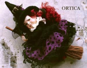 Nettle - Porcelain Doll, Porcelain Fairy Dolls - Porcelain Fairies Elves - Doll depicting a bisque porcelain, height 28 cm. Atistia dolls are made with care by skilled artisans and the best porcelain bisque,