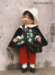 Pinocchio 1m, Bambole porcellana da collezione - Personaggi delle Fiabe in porcellana - Personaggio in porcellana di bisquit, Altezza 50 cm.