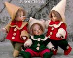 Bambole porcellana da collezione - Personaggi delle Fiabe in porcellana - Pinocchio Bambola artigianale raffigurante il personaggio di Pinocchio in porcellana di bisquit, Altezza 16 cm.